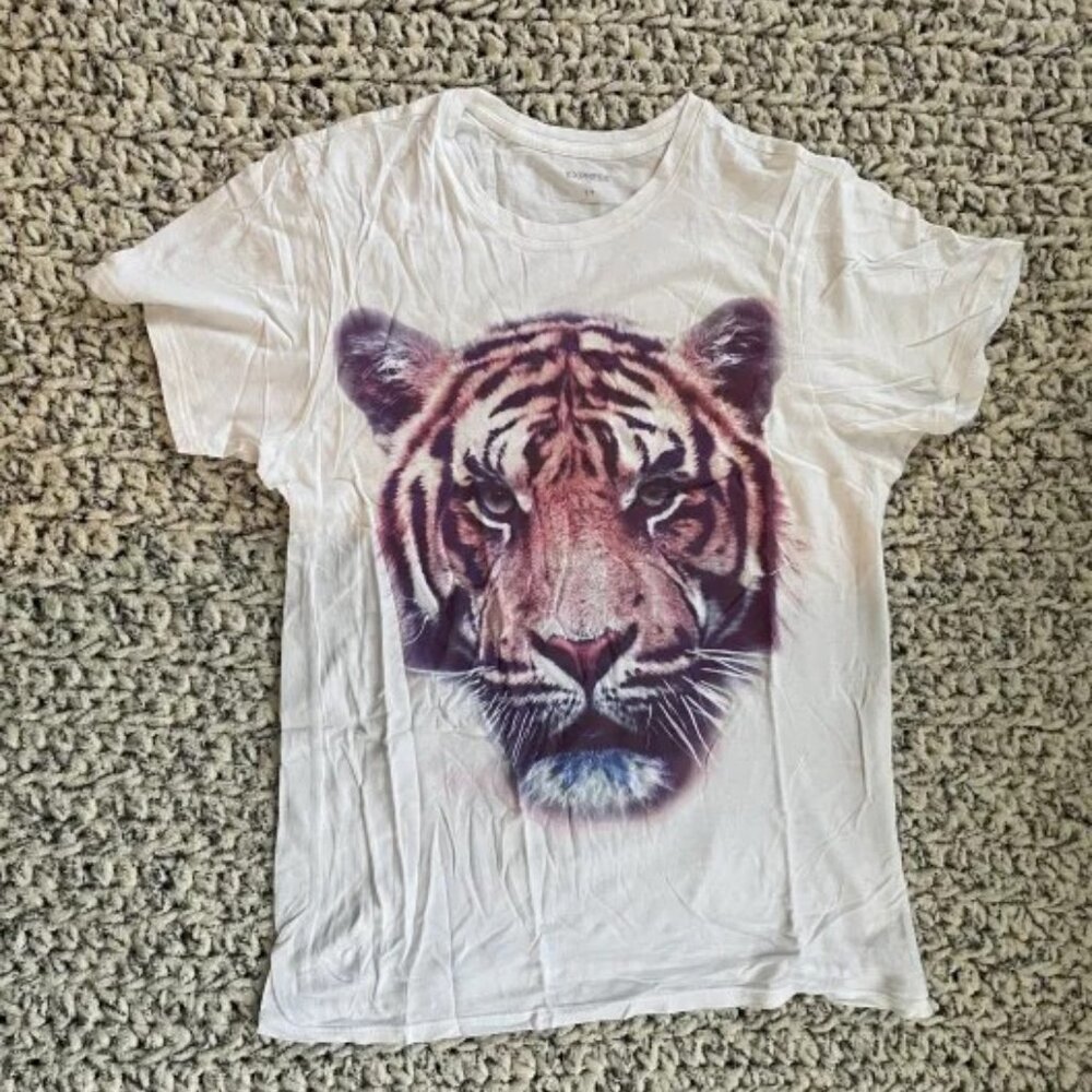 Small Purple and Pink Tiger T-Shirt